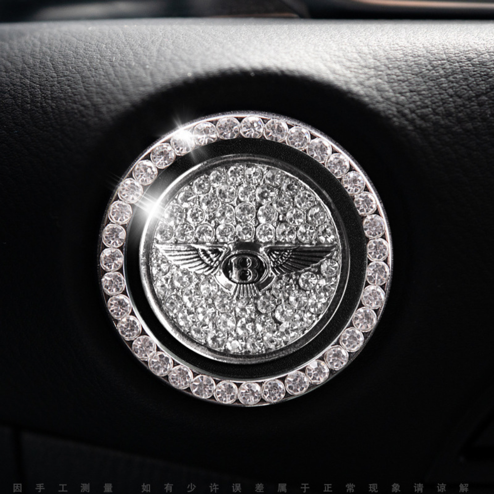 Pack of 3 Crystal Car Start Button Ring