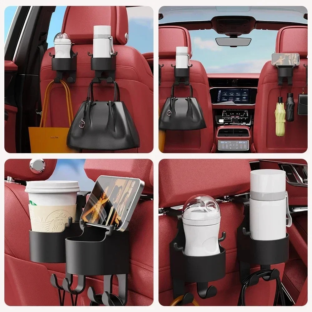 Pack of 2 Multifunctional Car Headrest Holder
