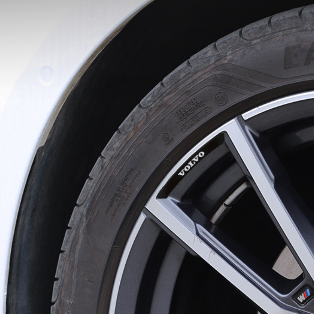 Pack of 4 Alloy Rim Stickers