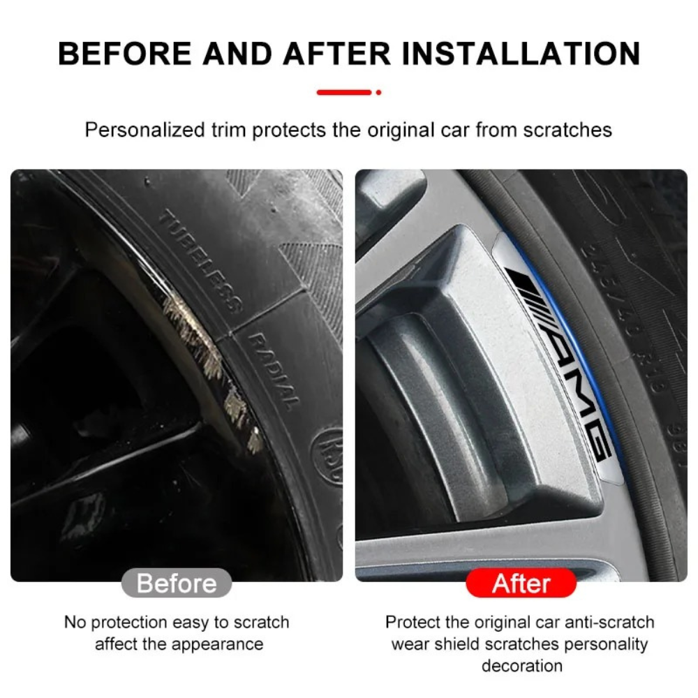 Pack of 4 Alloy Rim Stickers