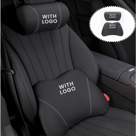 Car Neck and Lumbar Support Pillow Set