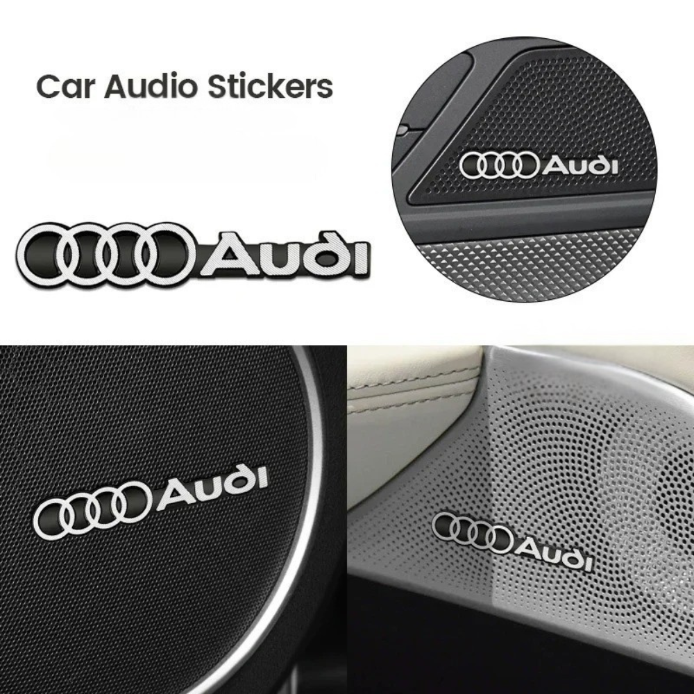 Pack of 4 Automotive Decorative Sticker 3D, image 3