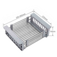 Retractable Stainless Steel Dish Drainer