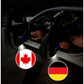 Pack of 2 LED Country Flag Door Projector Lights
