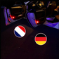 Pack of 2 LED Country Flag Door Projector Lights