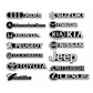 Pack of 4 Automotive Decorative Sticker 3D