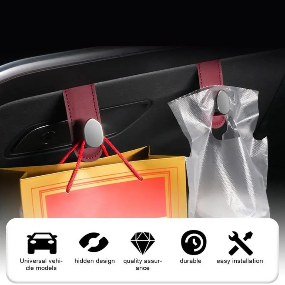 Pack of 2 Multifunction Car Hook Strap