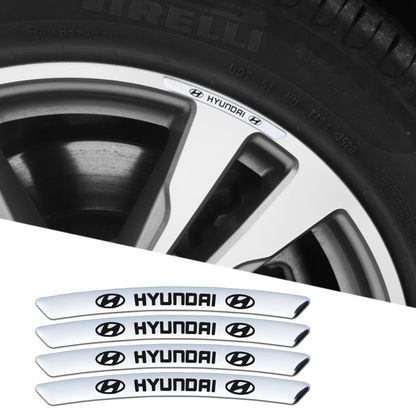 Pack of 4 Alloy Rim Stickers