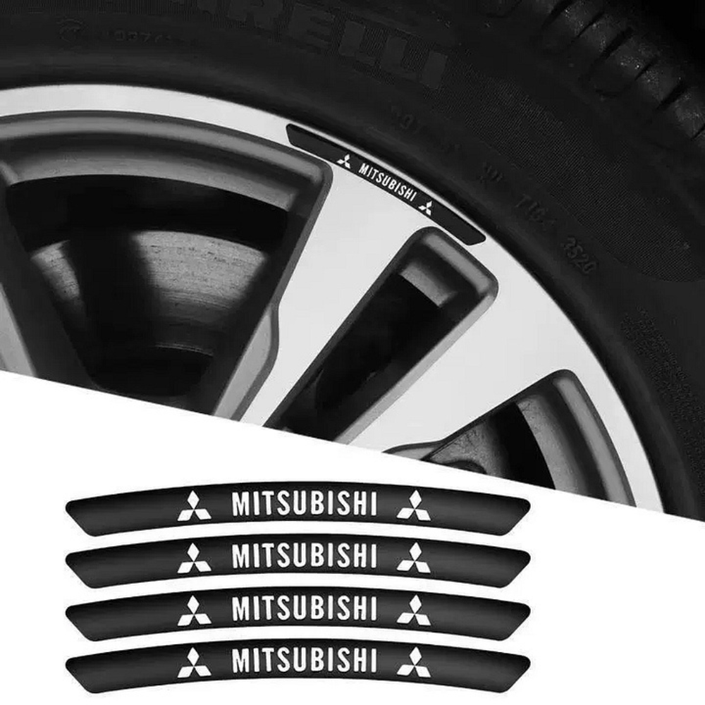 Pack of 4 Alloy Rim Stickers