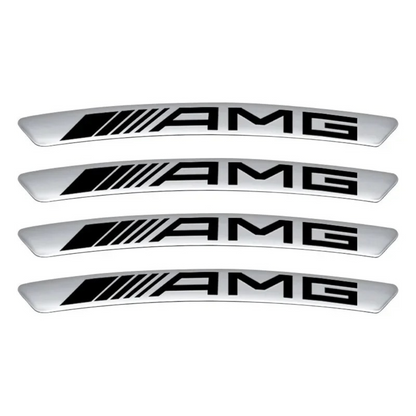 Pack of 4 Alloy Rim Stickers