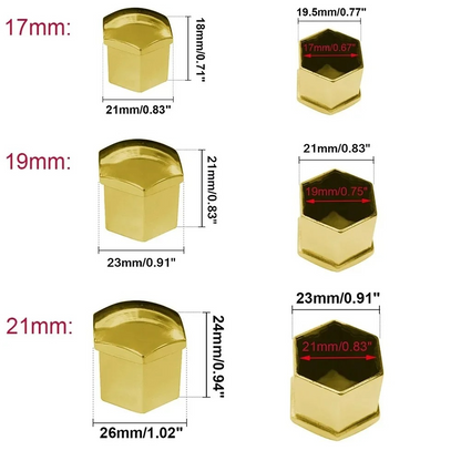 Pack of 20 Wheel Nut Covers