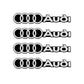 Pack of 4 Automotive Decorative Sticker 3D